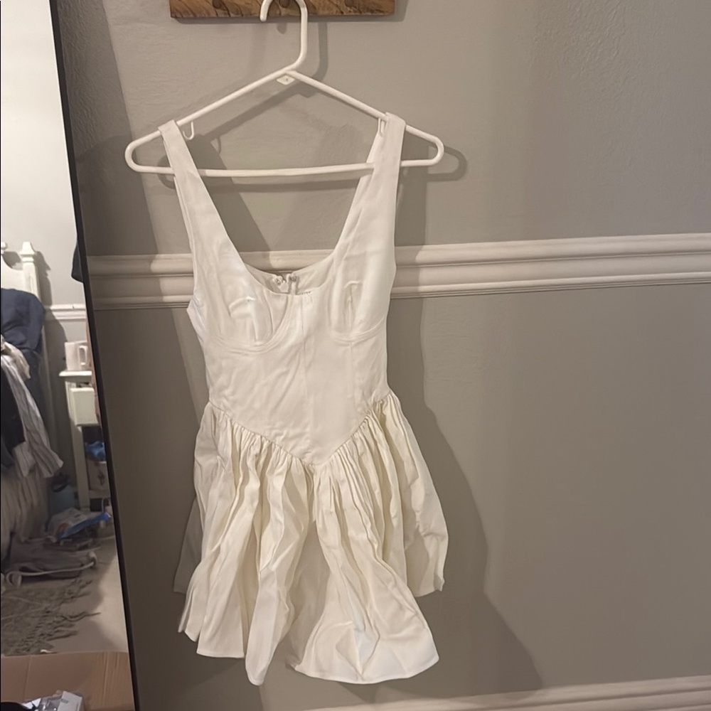 12th Tribe White Mini Dress